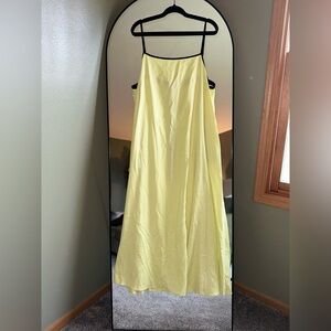 NWT Shy Velvet collection vibrant Yellow Maxi Dress
